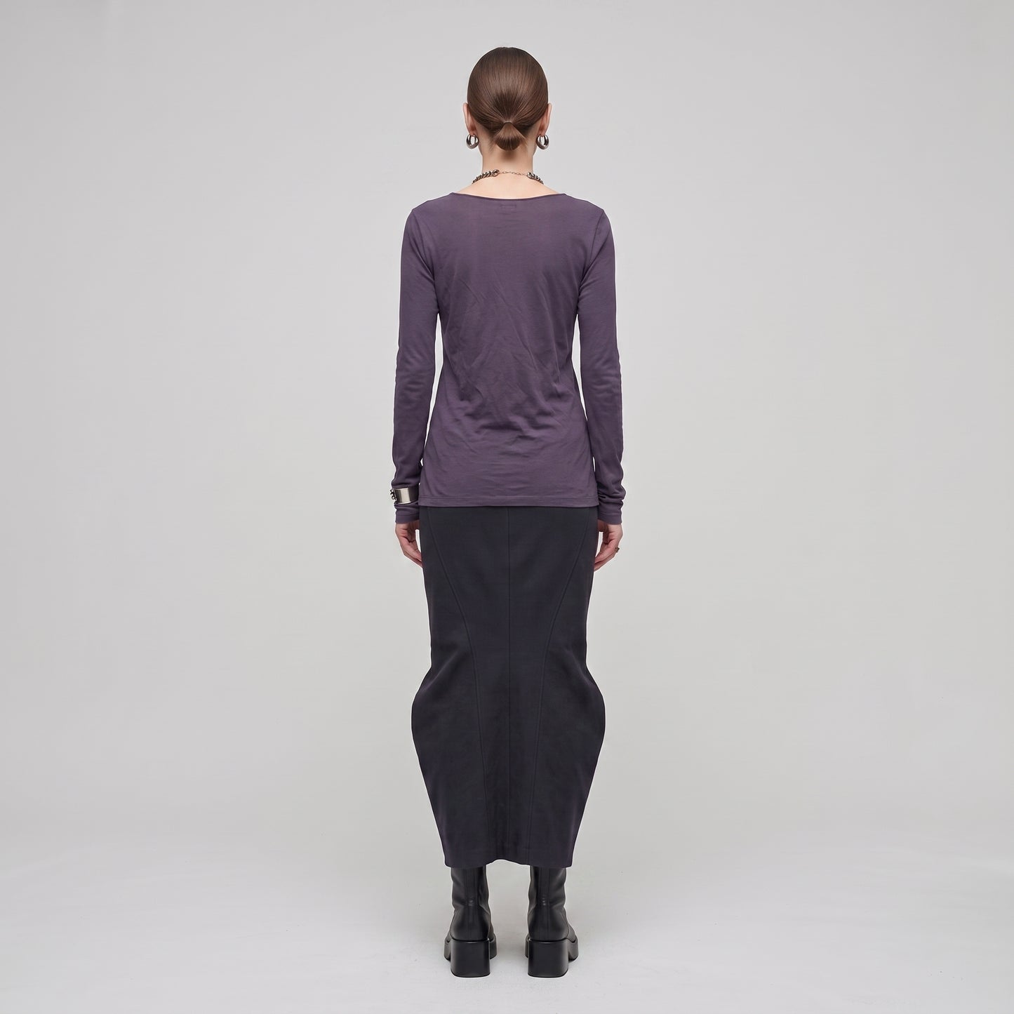 Classic Purple V-Neck Top