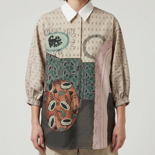 Graphic Printed Oversized Shirt