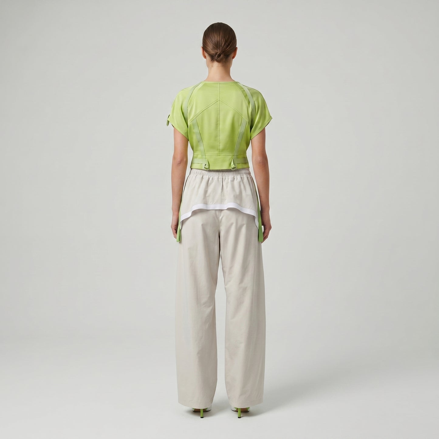 Floral Button Relaxed Casual Trousers
