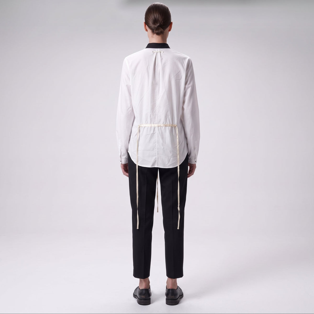 Contrast Collar Cotton Shirt
