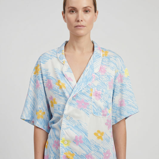 Floral Print Shirt Dress