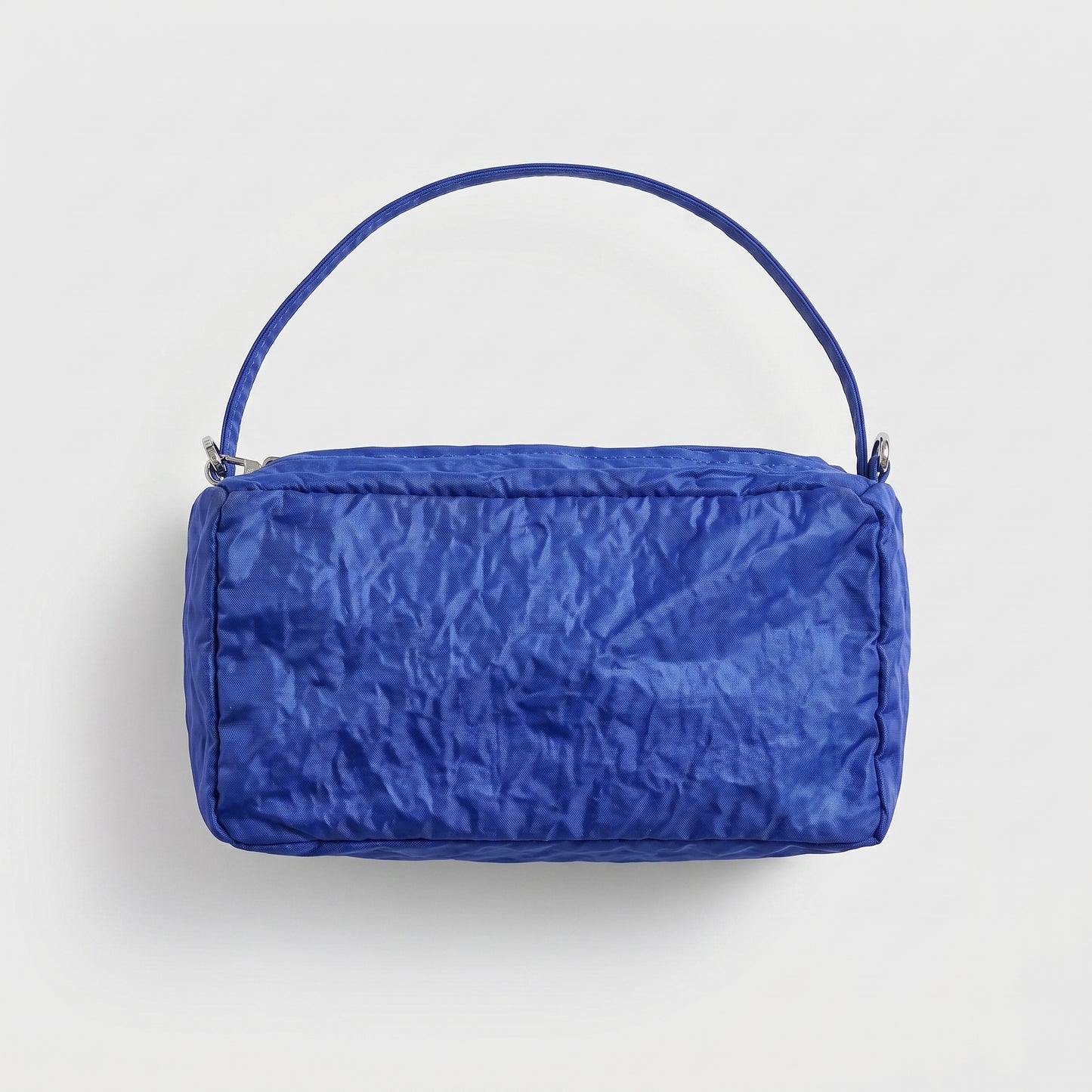 Cobalt Crinkled Shoulder Bag
