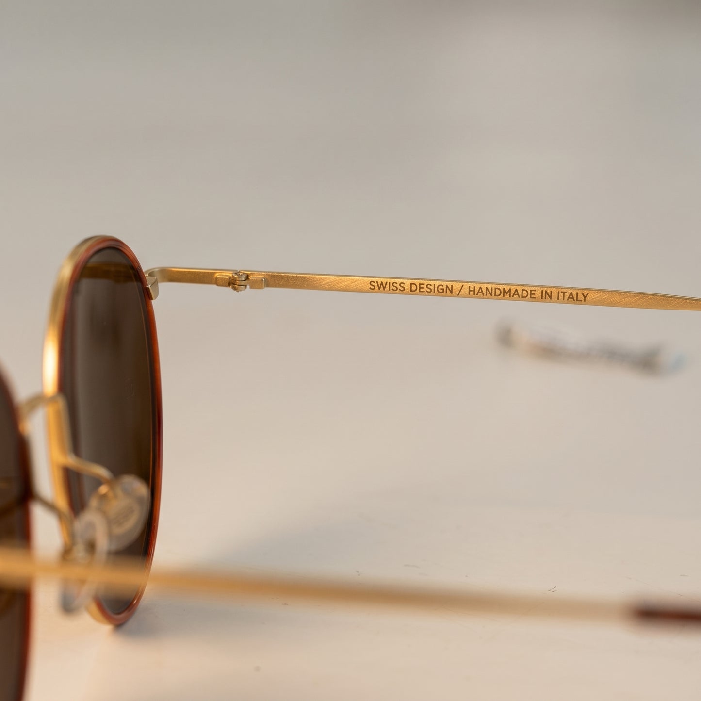Classic Round Amber Sunglasses
