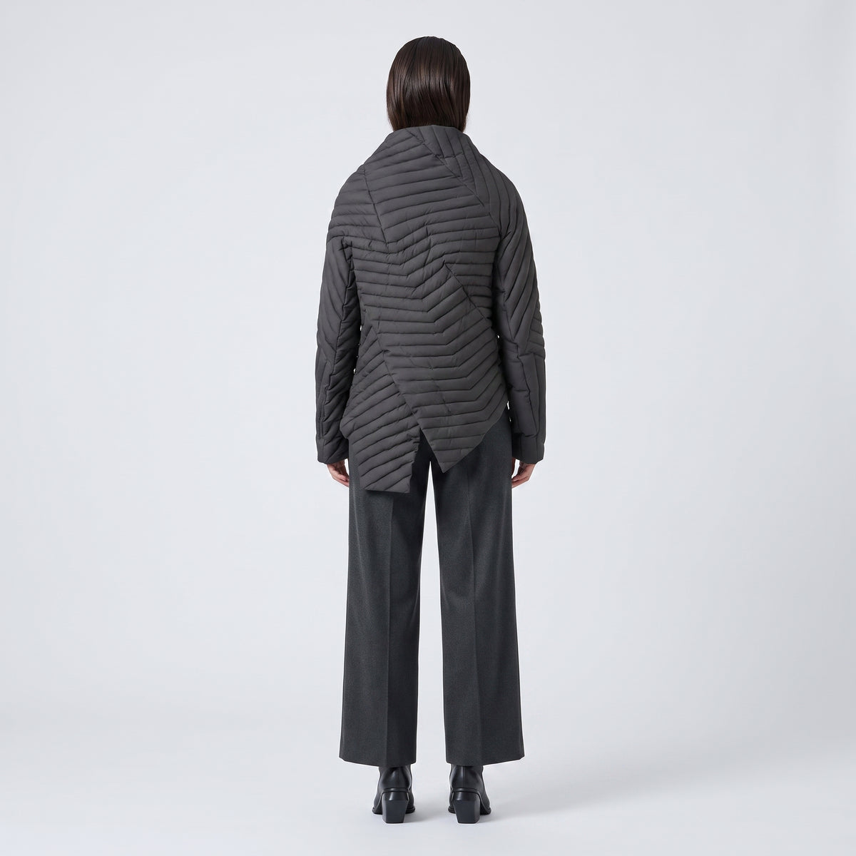 Asymmetric Quilted Technical Jacket