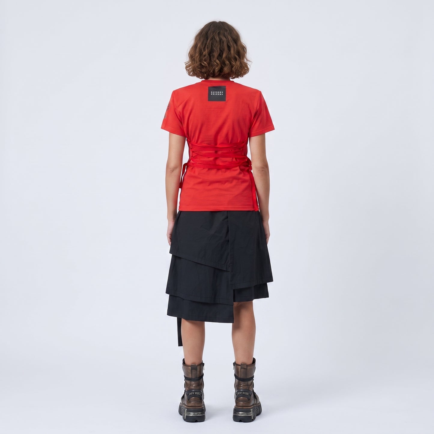 Red Graphic Cotton T-Shirt