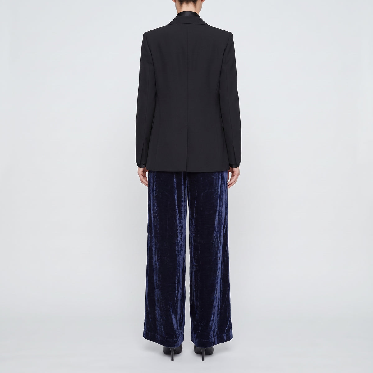 Midnight Velvet Wide Leg Trousers