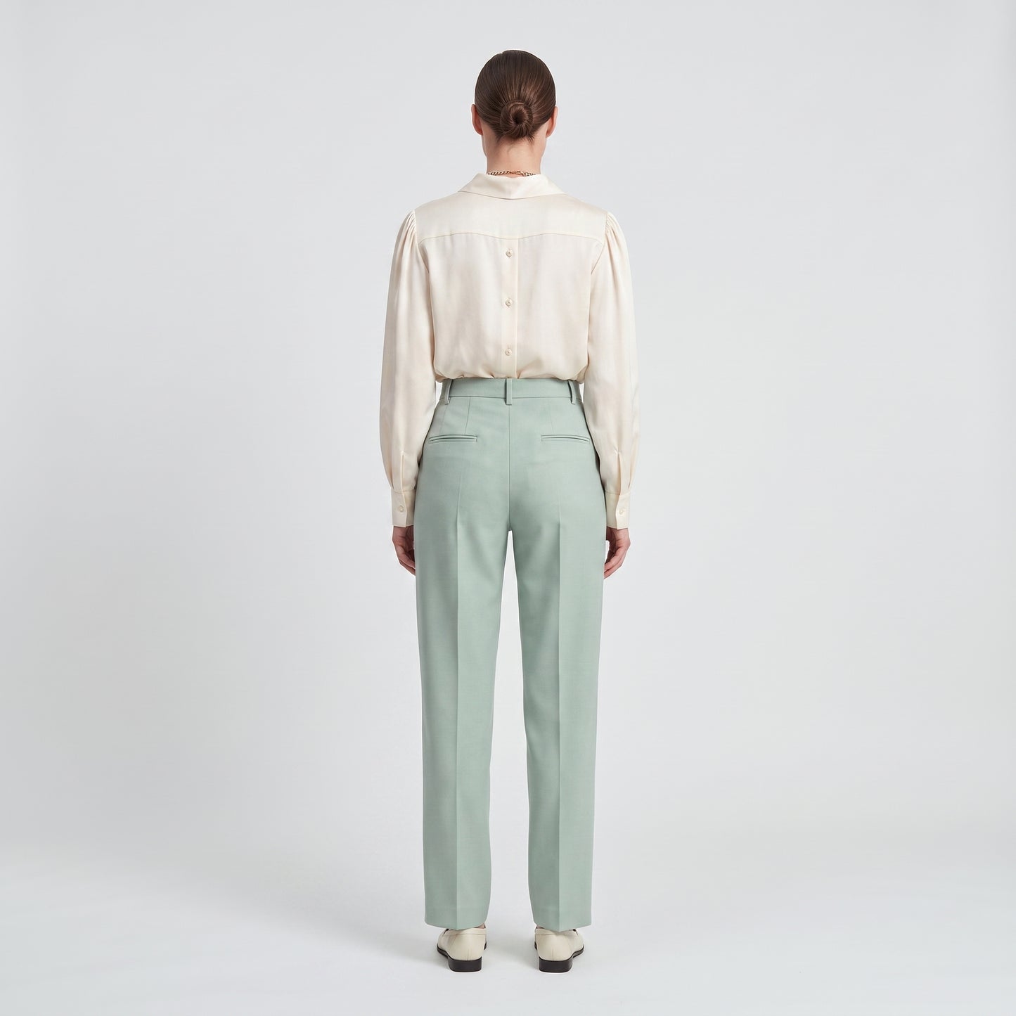 Mint Tailored Cropped Trousers
