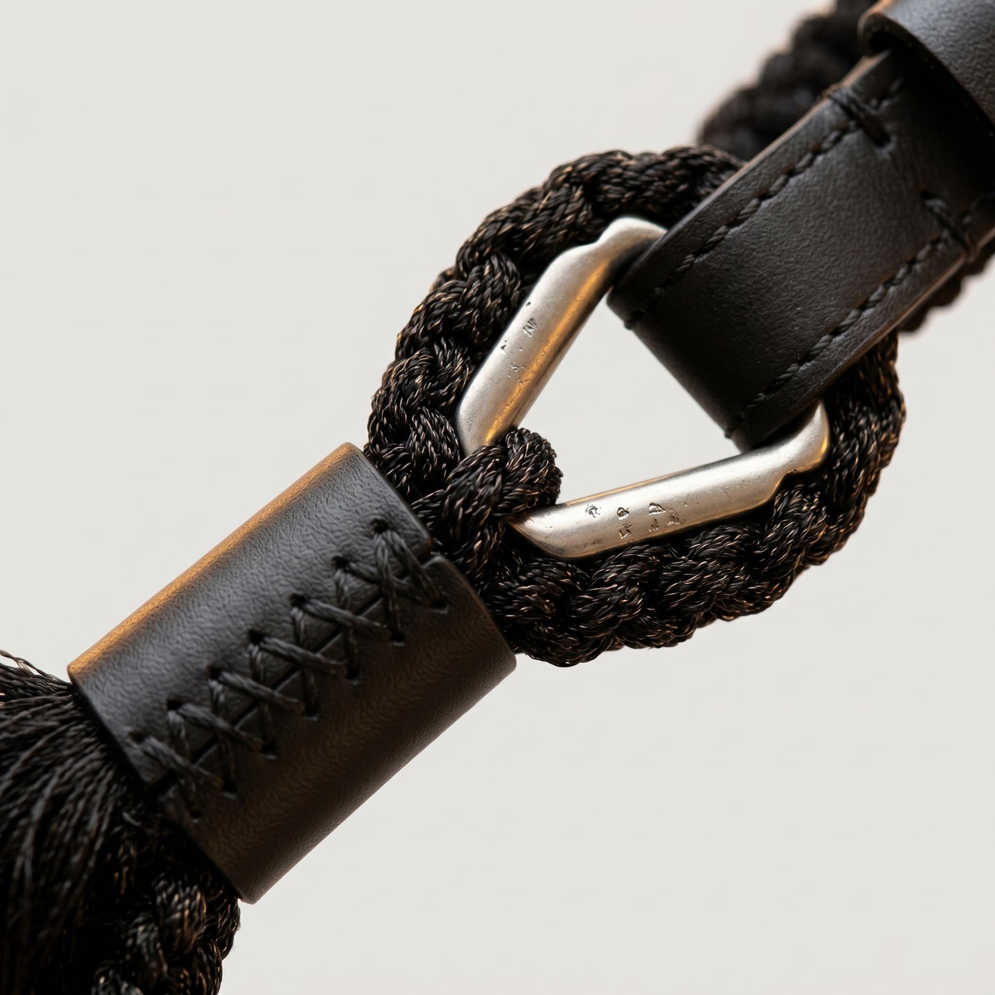 Braided Cord Tassel Belt