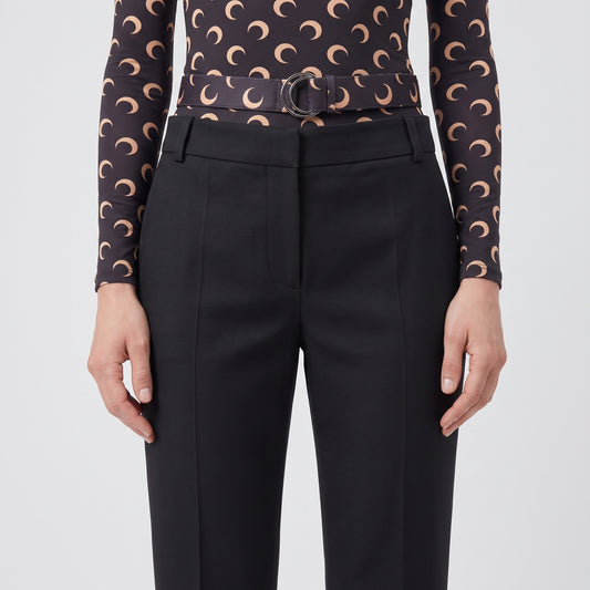 Tailored High-Waisted Black Trousers