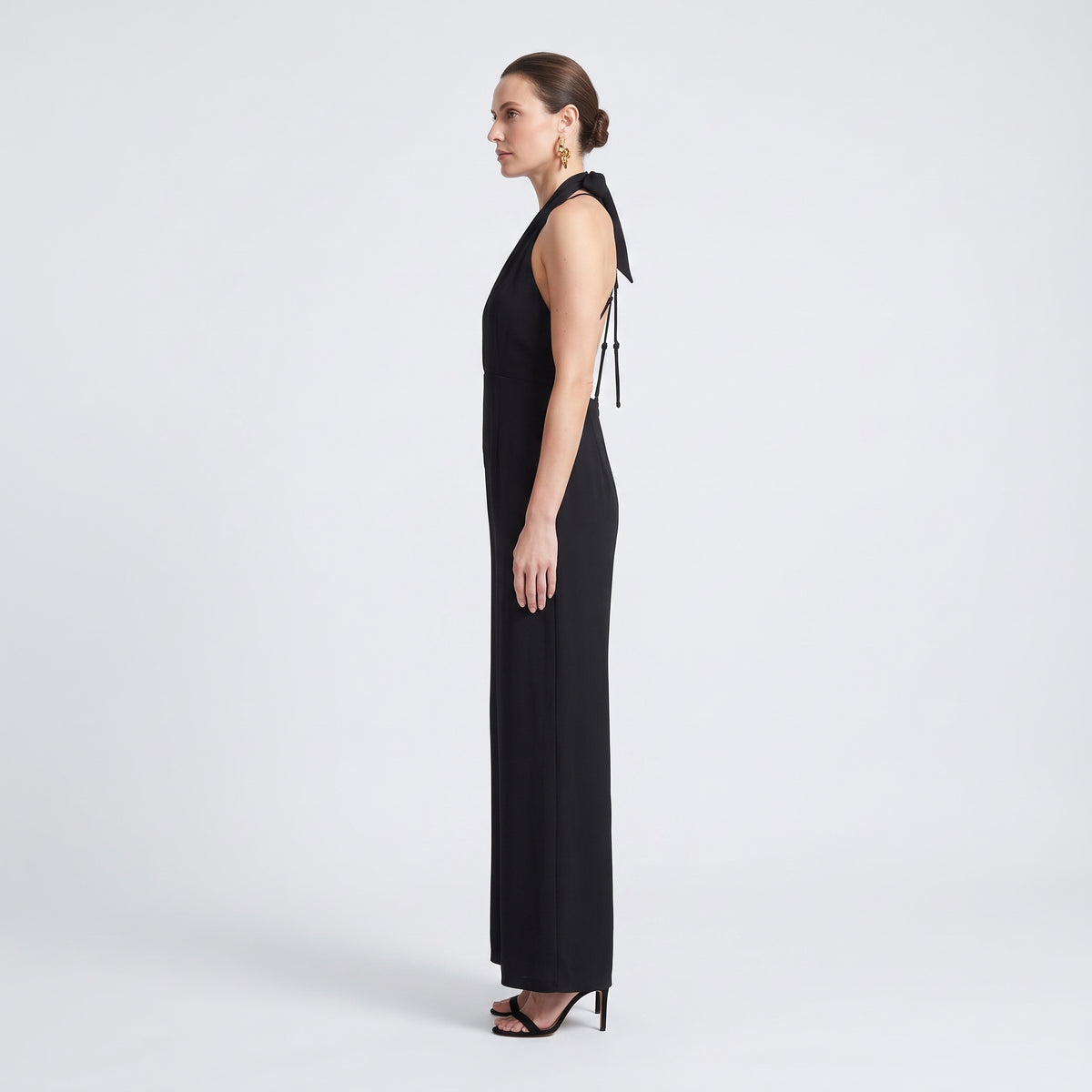 Elegant Black Halter Jumpsuit