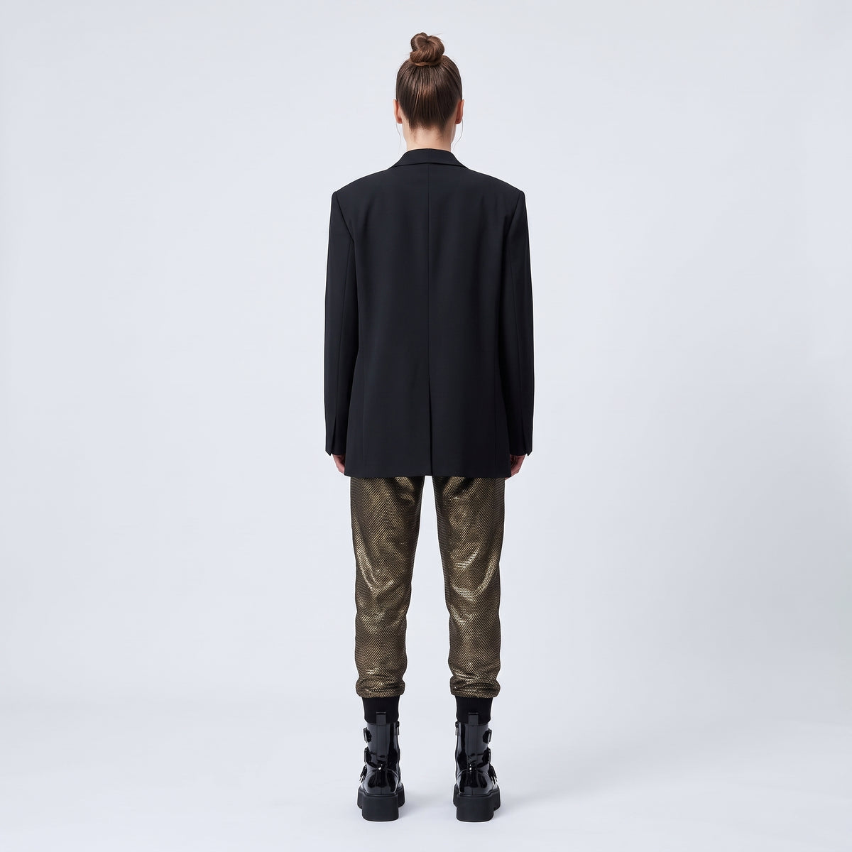 Metallic Sequin Embellished Joggers