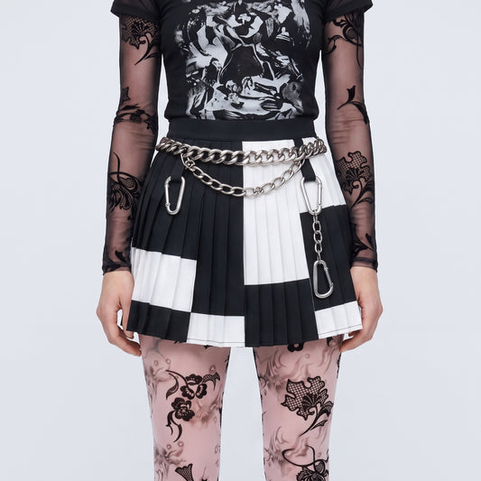 Floral Print Mesh Leggings