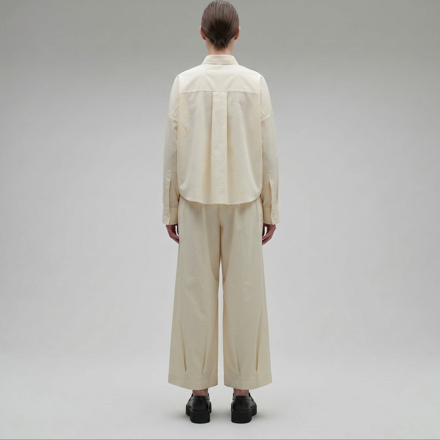 Oversized Cotton Button-Down Shirt