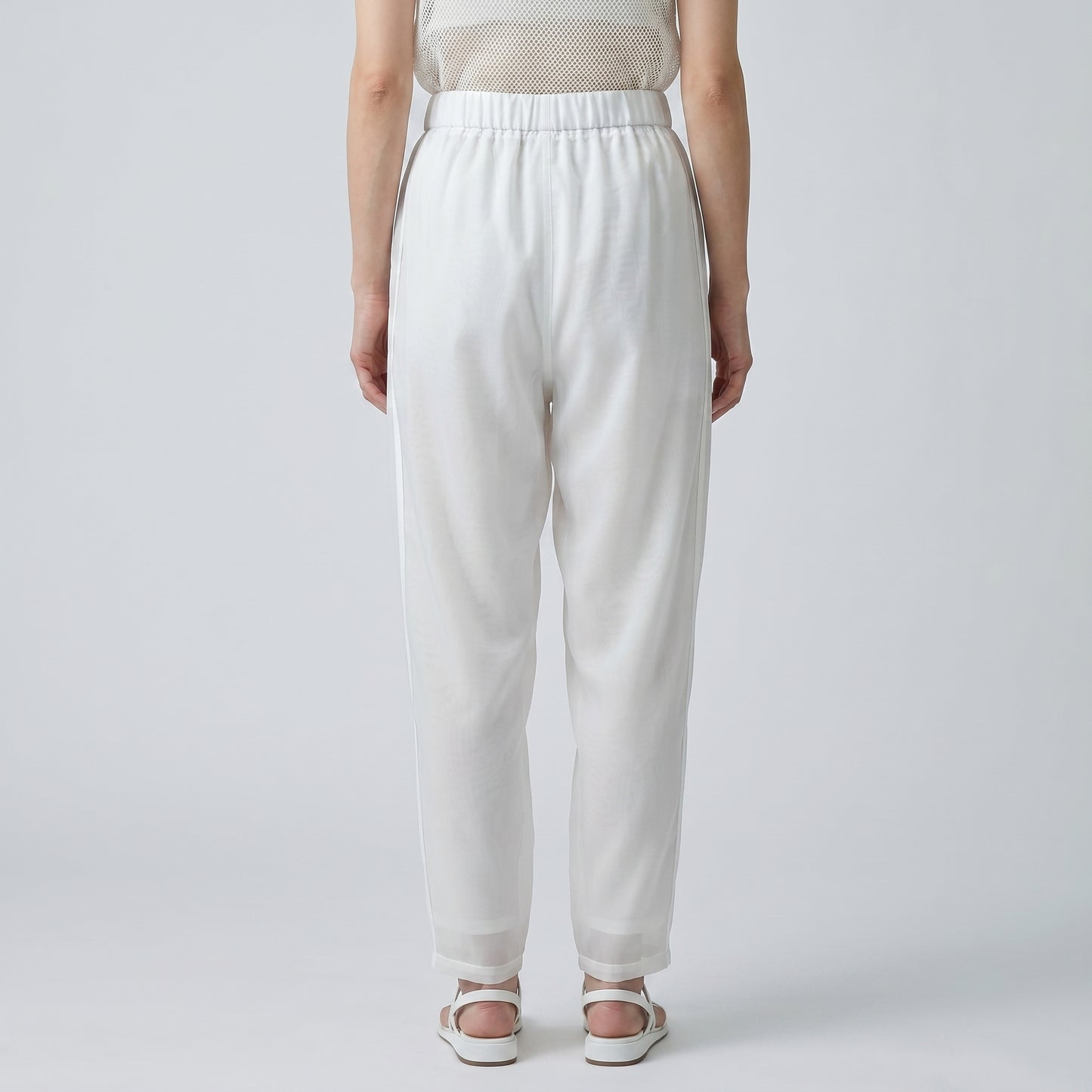 Sheer White Lightweight Trousers