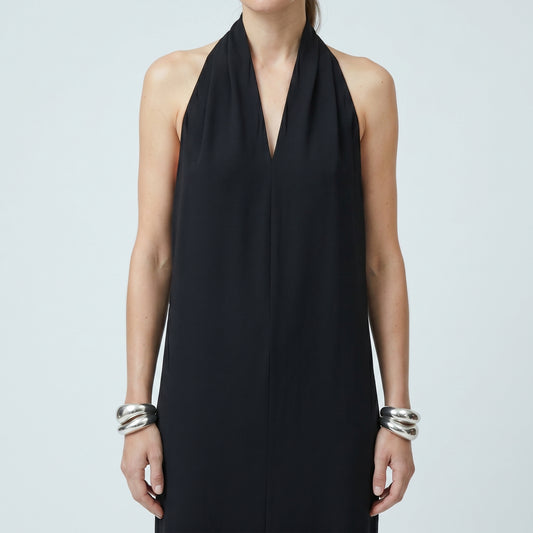 Halter Neck Bow Maxi Dress
