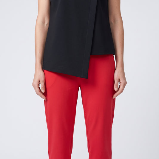Tailored Vibrant Red Slim Trousers