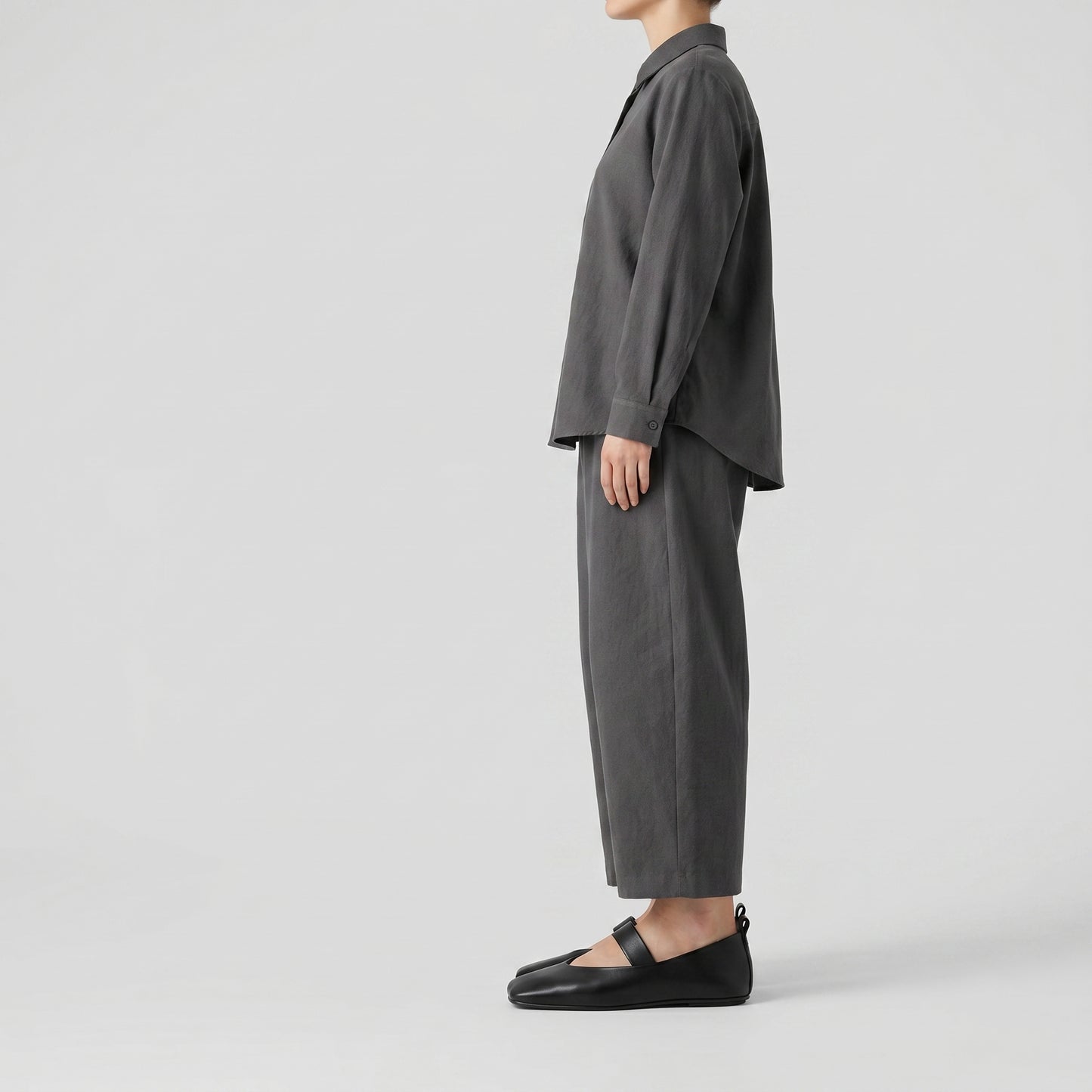 Minimalist Black Leather Mary Janes