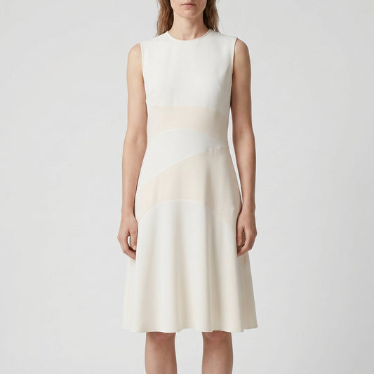 Sleeveless Paneled A-Line Dress