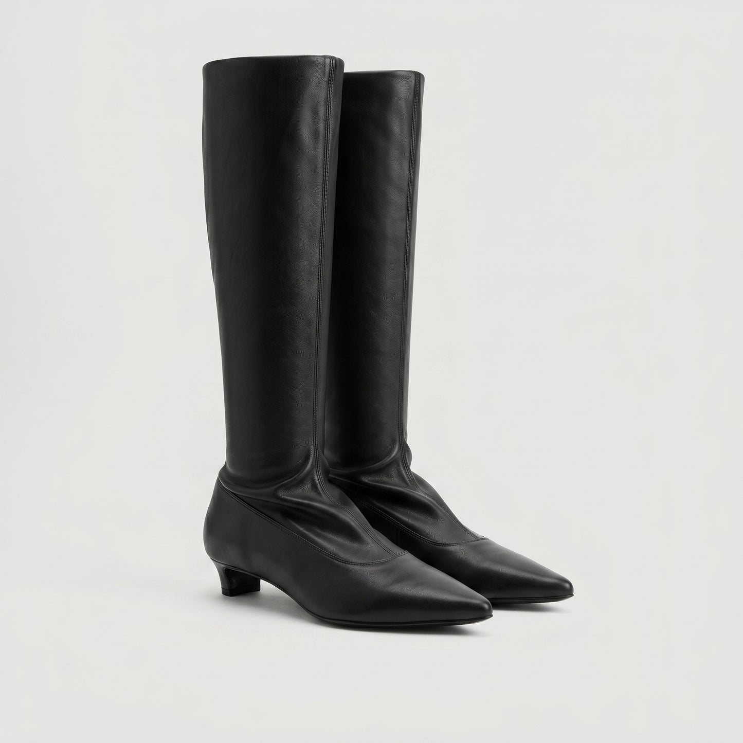 Sleek Pointed Toe Knee Boots