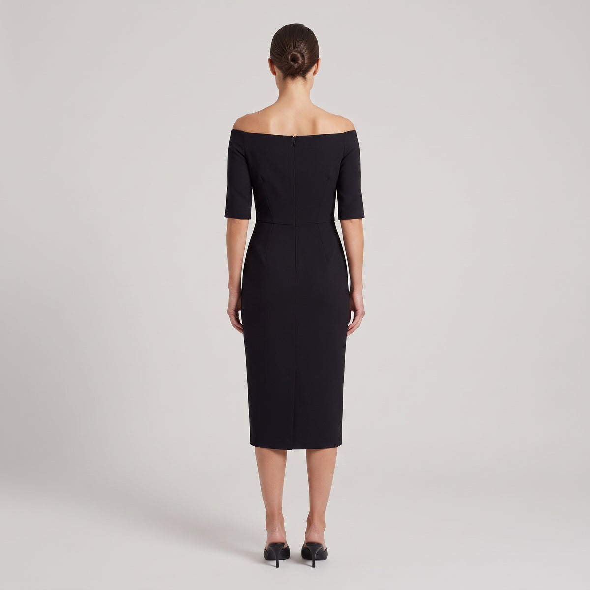 Elegant Black Off-Shoulder Dress