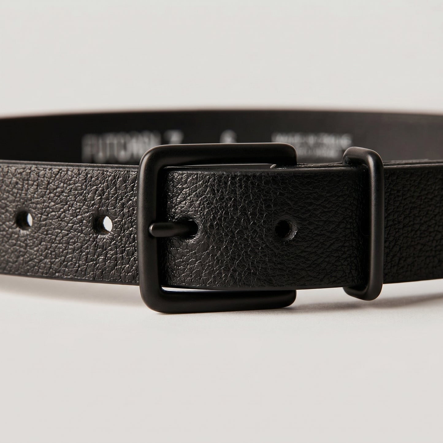 Minimalist Textured Leather Belt