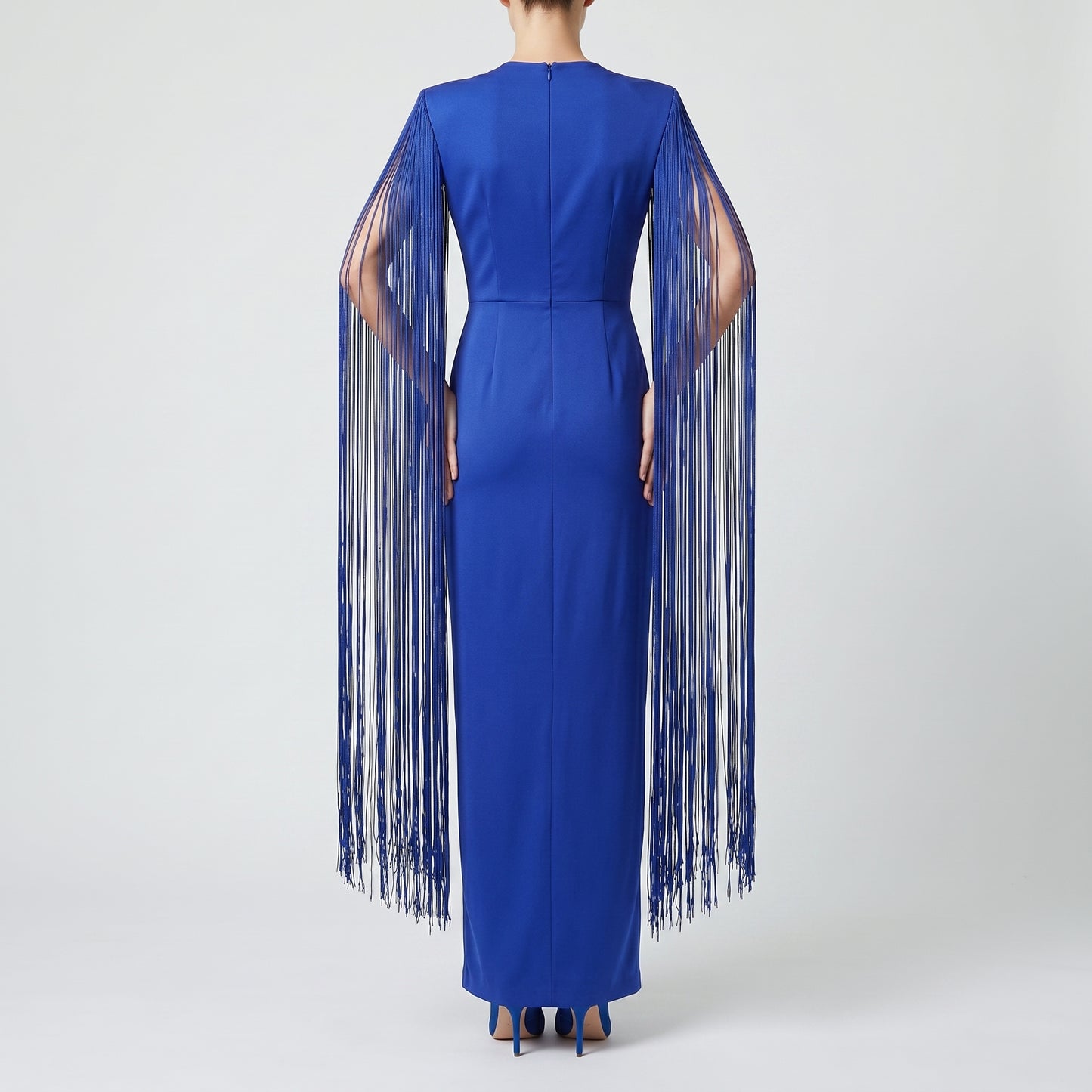 Fringe Sleeve long Dress