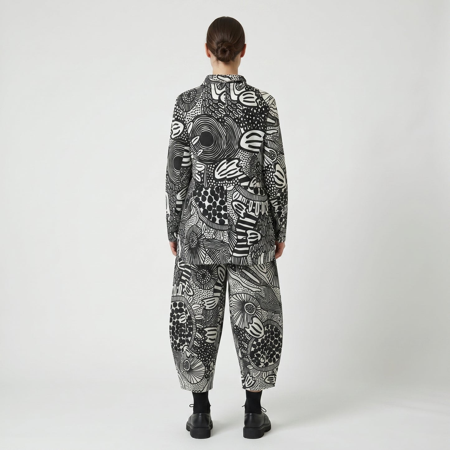 Monochrome Graphic Print Jacket