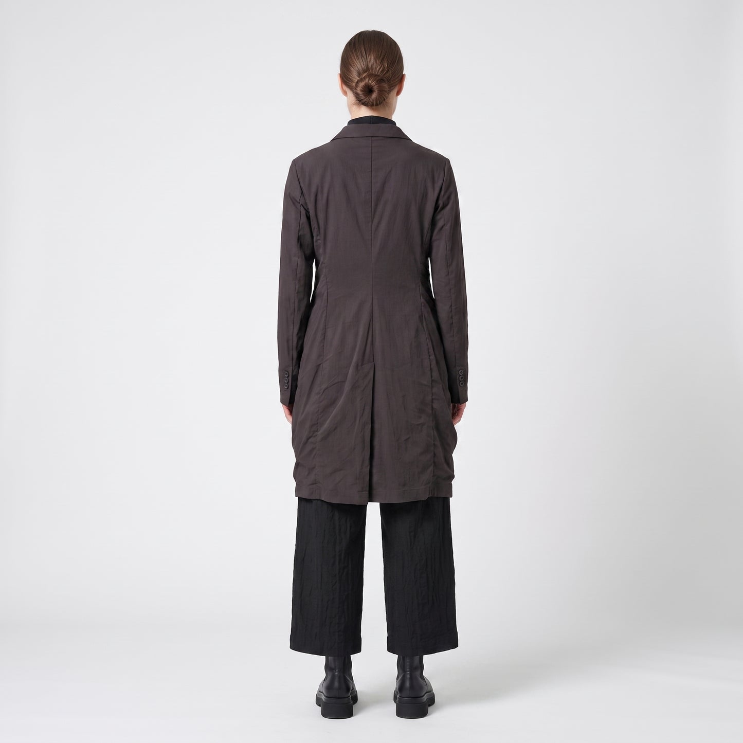 Ruched Tailored Longline Blazer