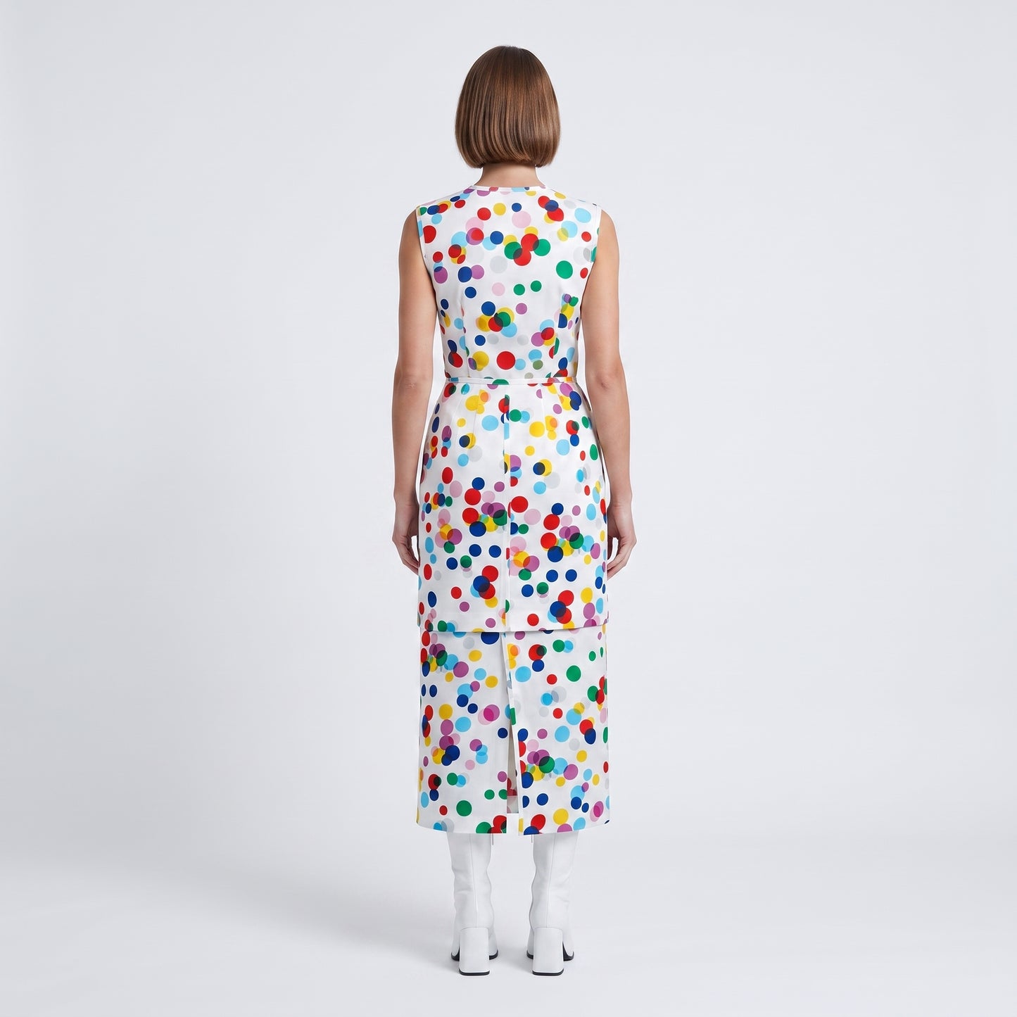 Polka Dot Midi Skirt