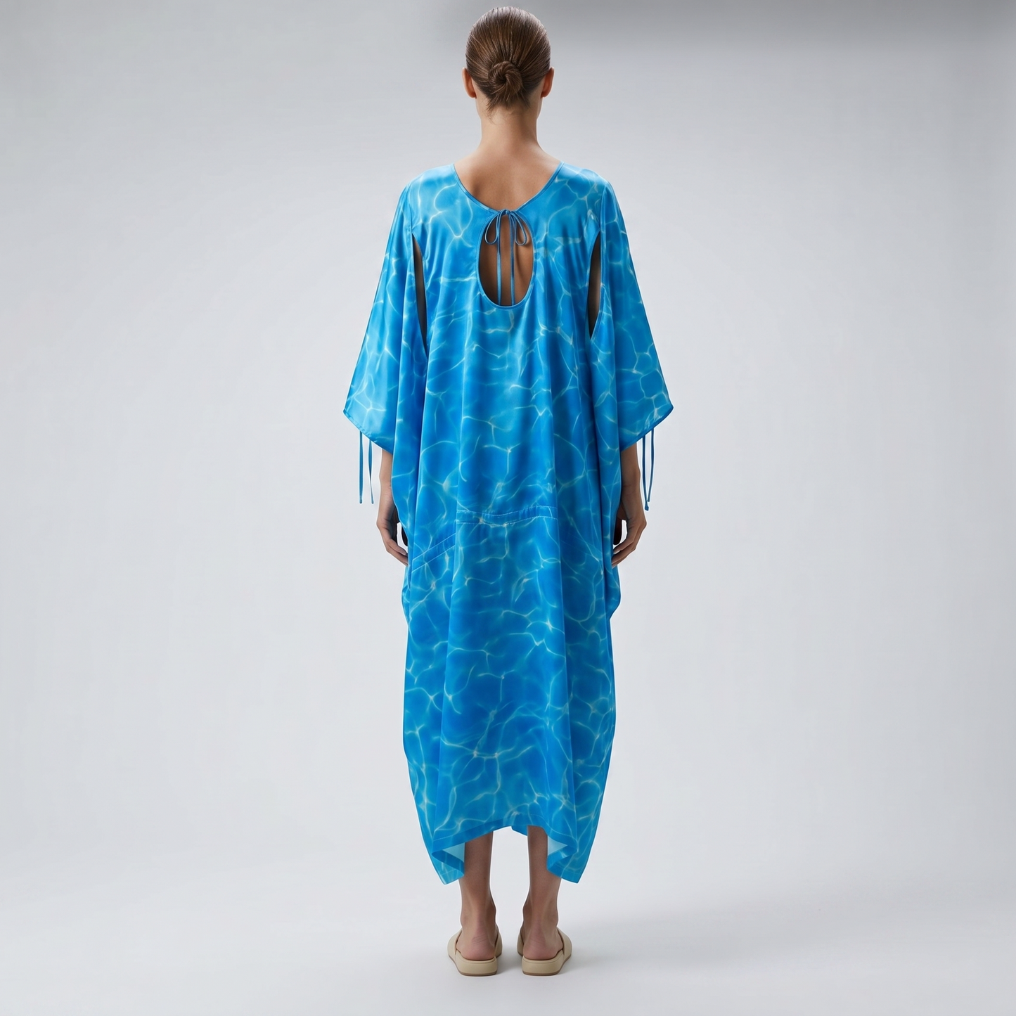 Abstract Water Print Kaftan