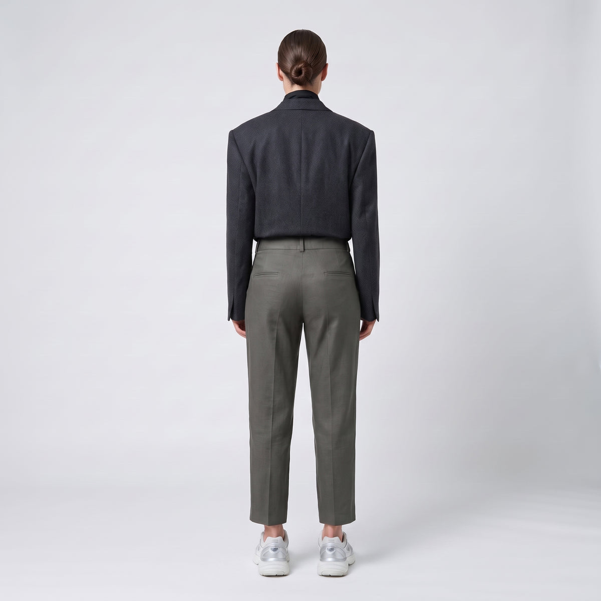 Tailored Linen Straight Leg Trousers