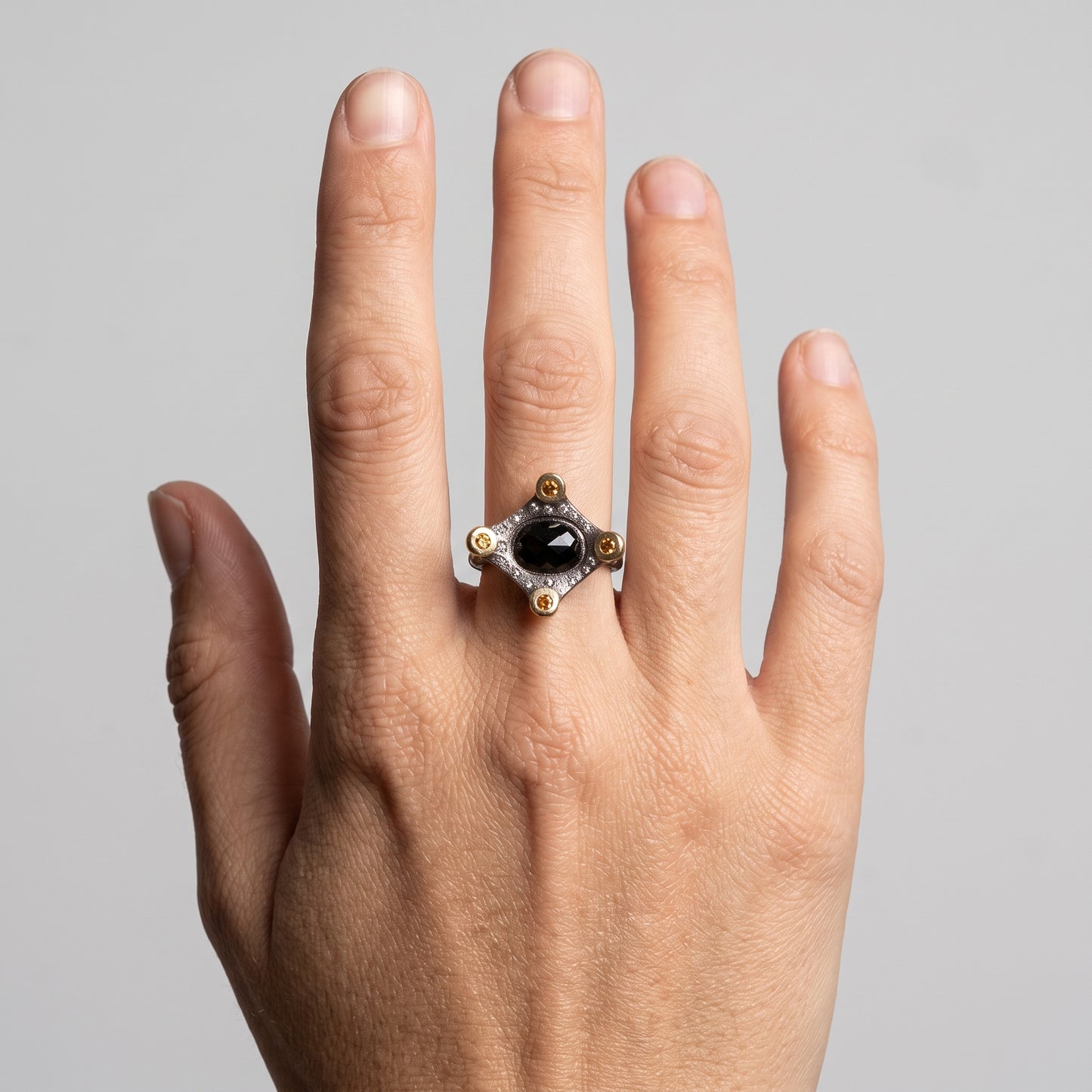 Black Onyx Statement Ring