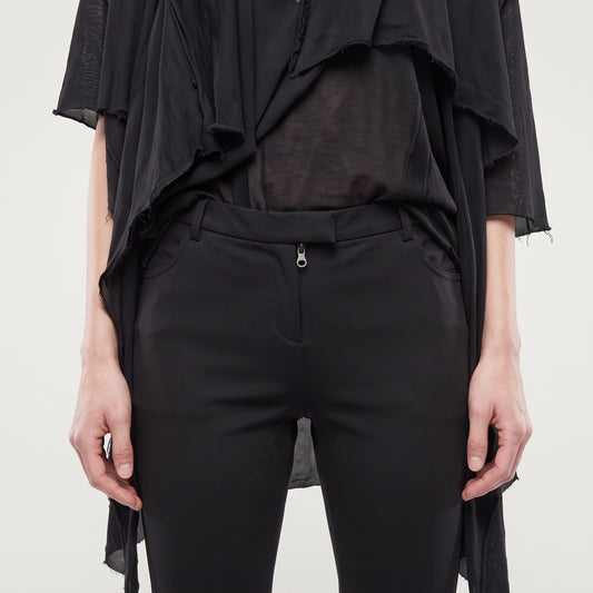 Tailored Black Slim Trousers