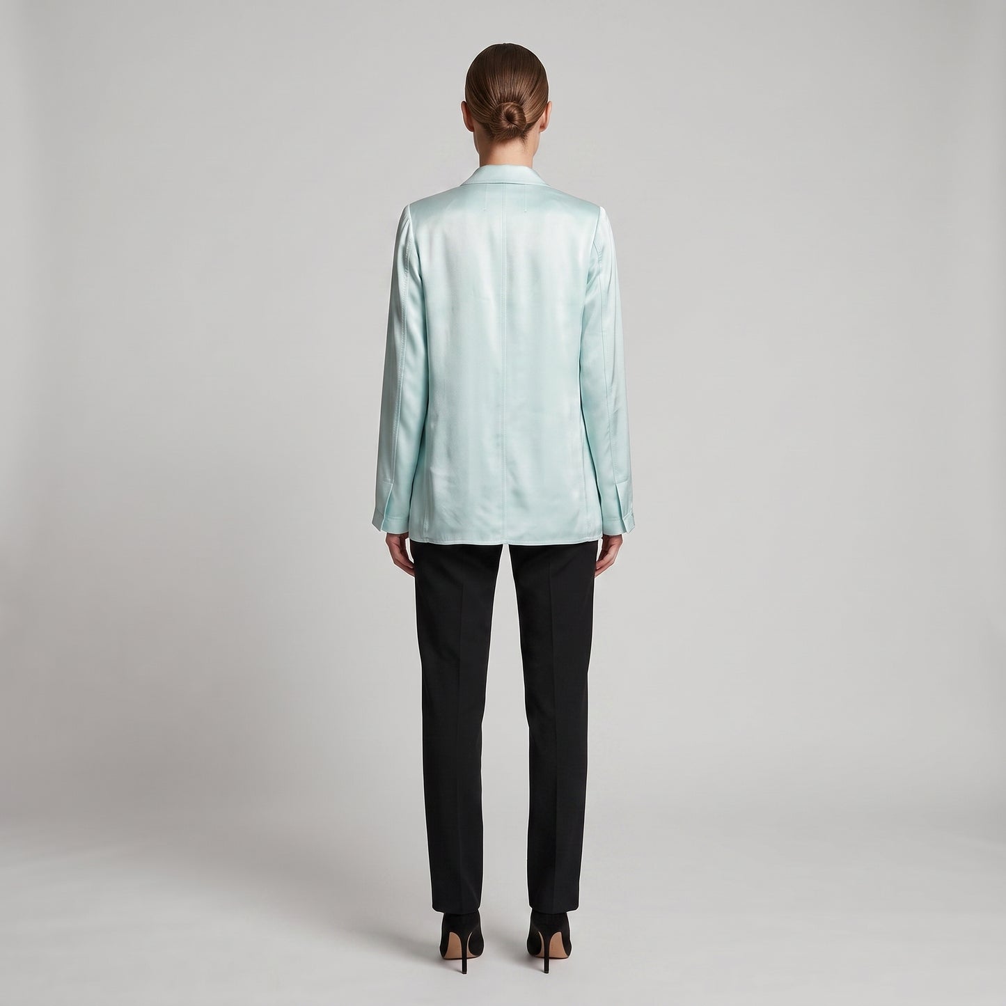 Satin Peak Lapel Blazer