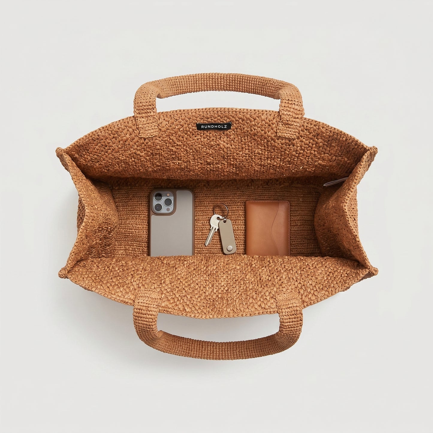 Woven Raffia Tote Bag