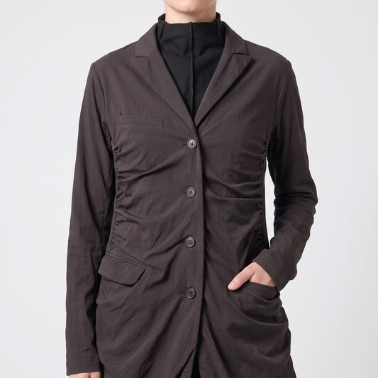 Ruched Tailored Longline Blazer