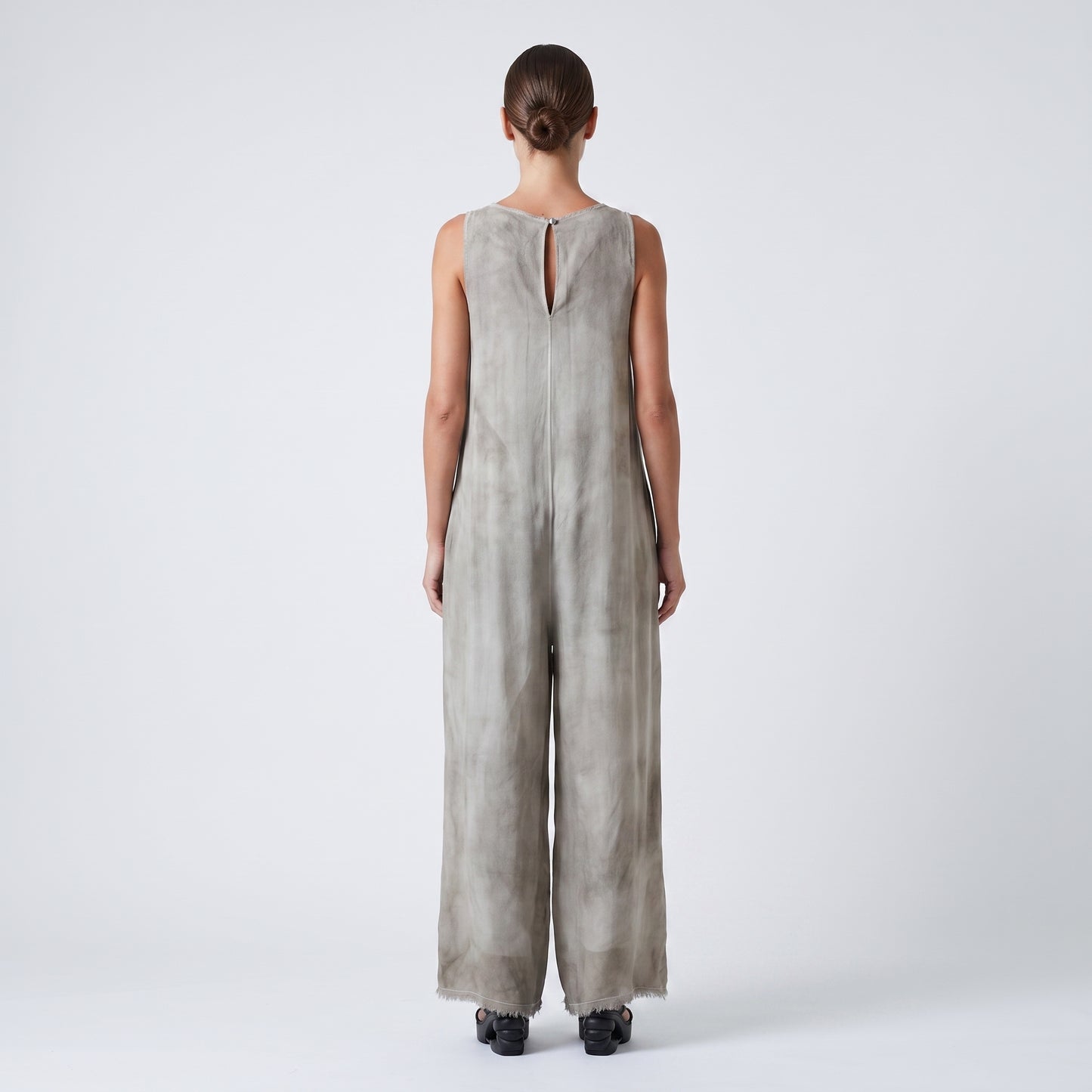Tie-Dye Wide-Leg Sleeveless Jumpsuit