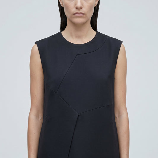 Sleeveless Geometric Shift Dress