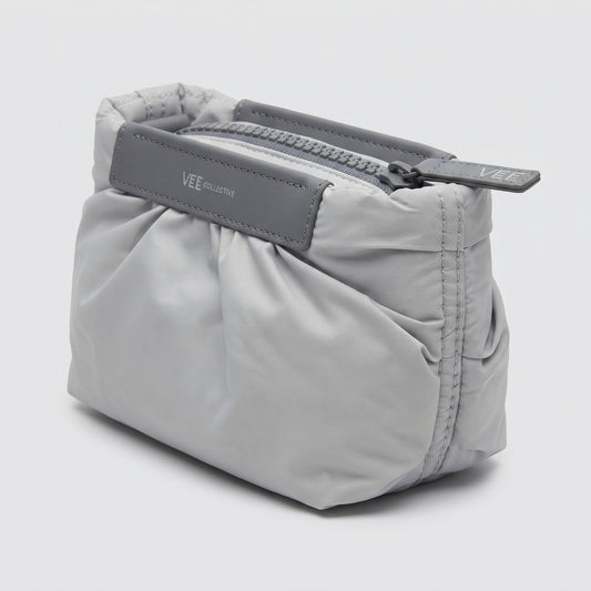Minimalist Grey Padded Clutch