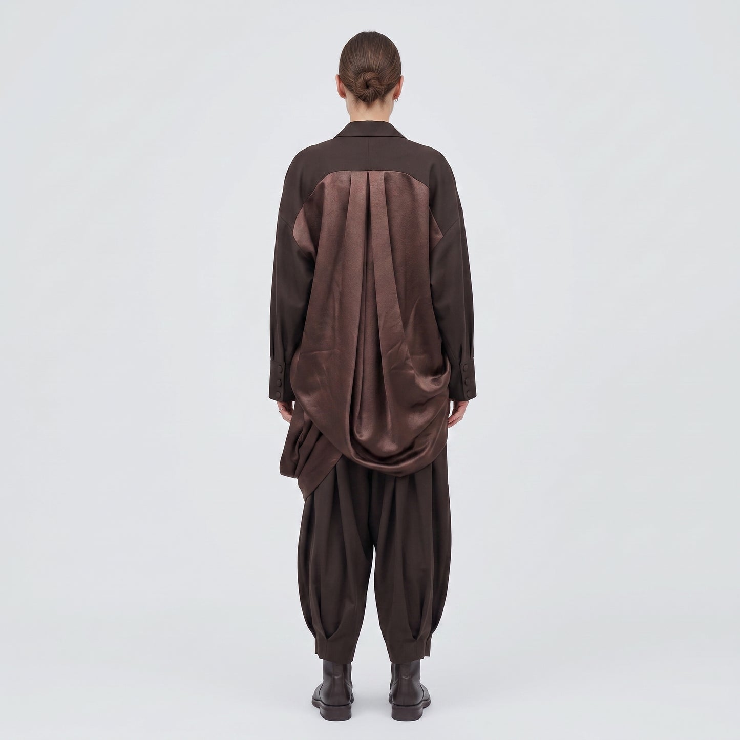 Structured Double-Breasted Tailored Jacket