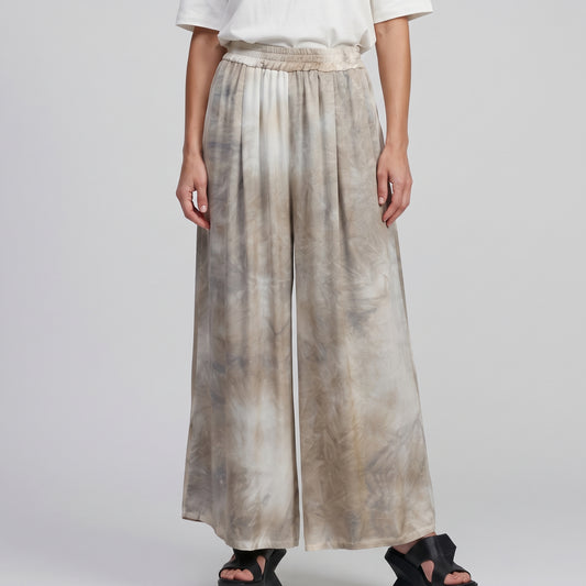 Abstract Tie-Dye Wide-Leg Trousers