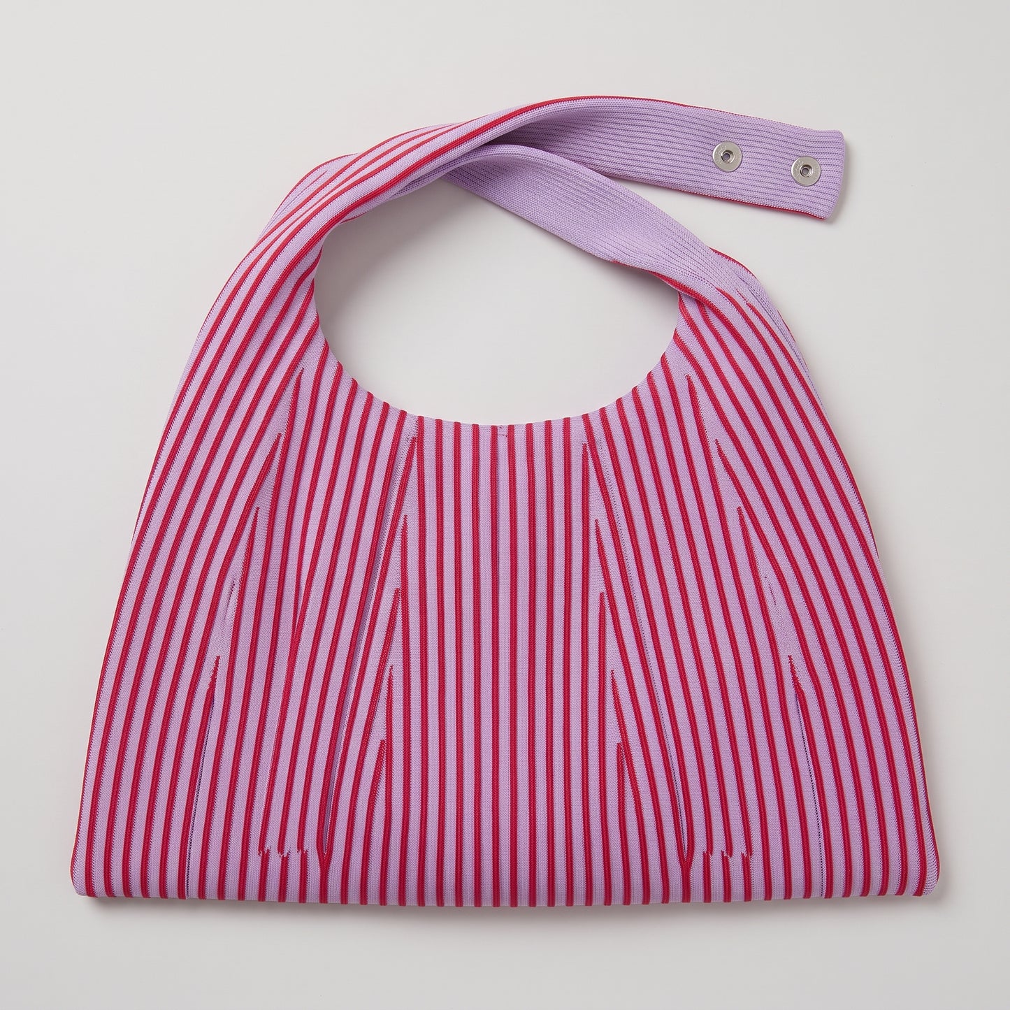 Striped Ribbed Knit Collar