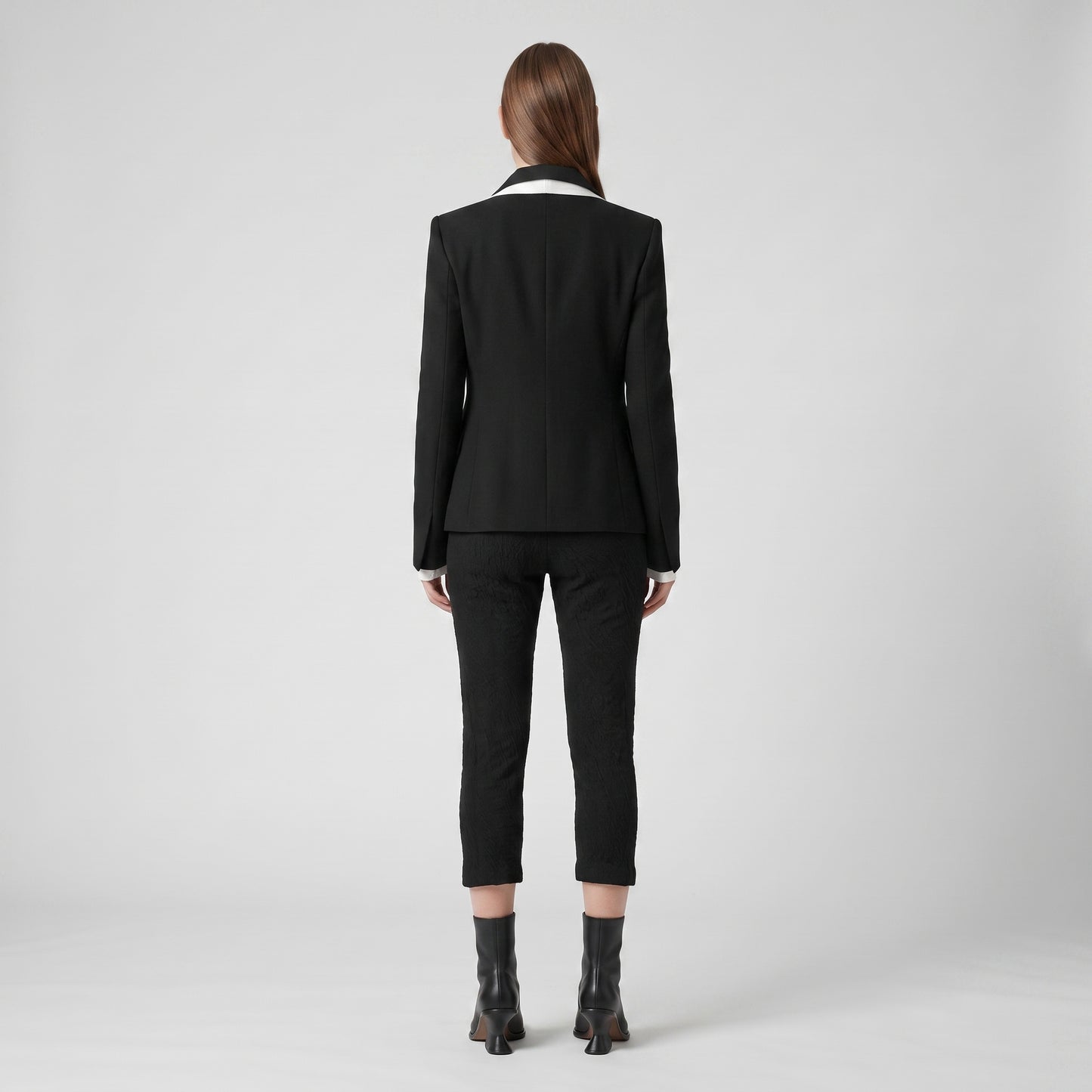 Textured Black Slim Leggings