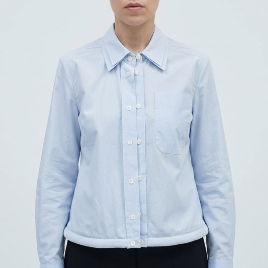 Padded Hem Cotton Shirt