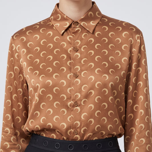 Monogram Printed Silk Shirt