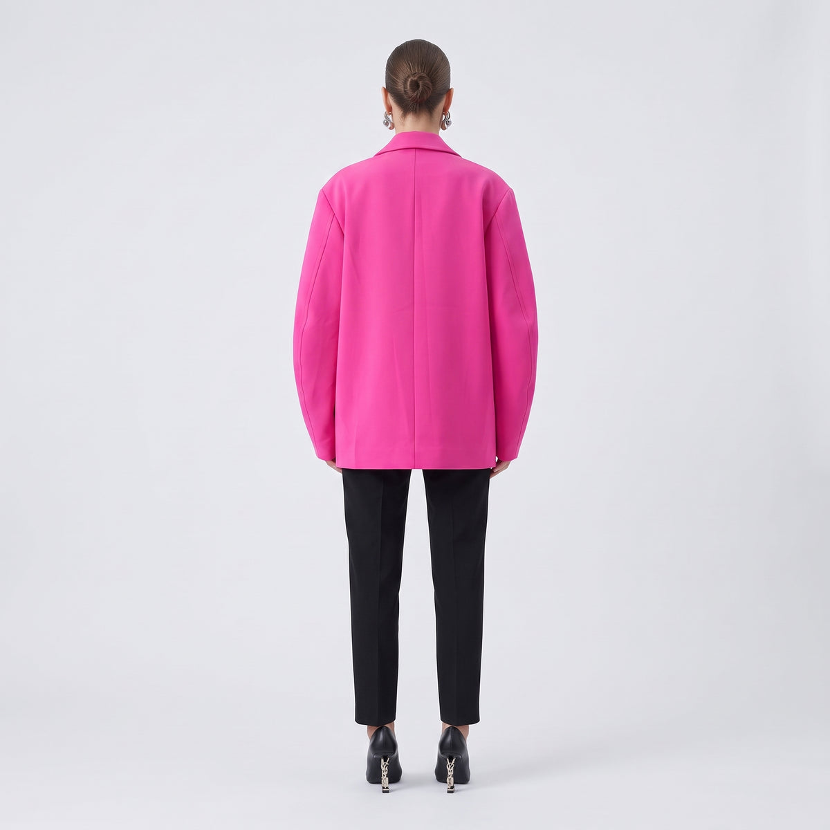 Vibrant Fuchsia Structured Blazer