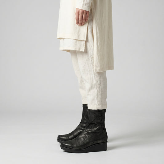 Sleek BROWN Platform Ankle Boots