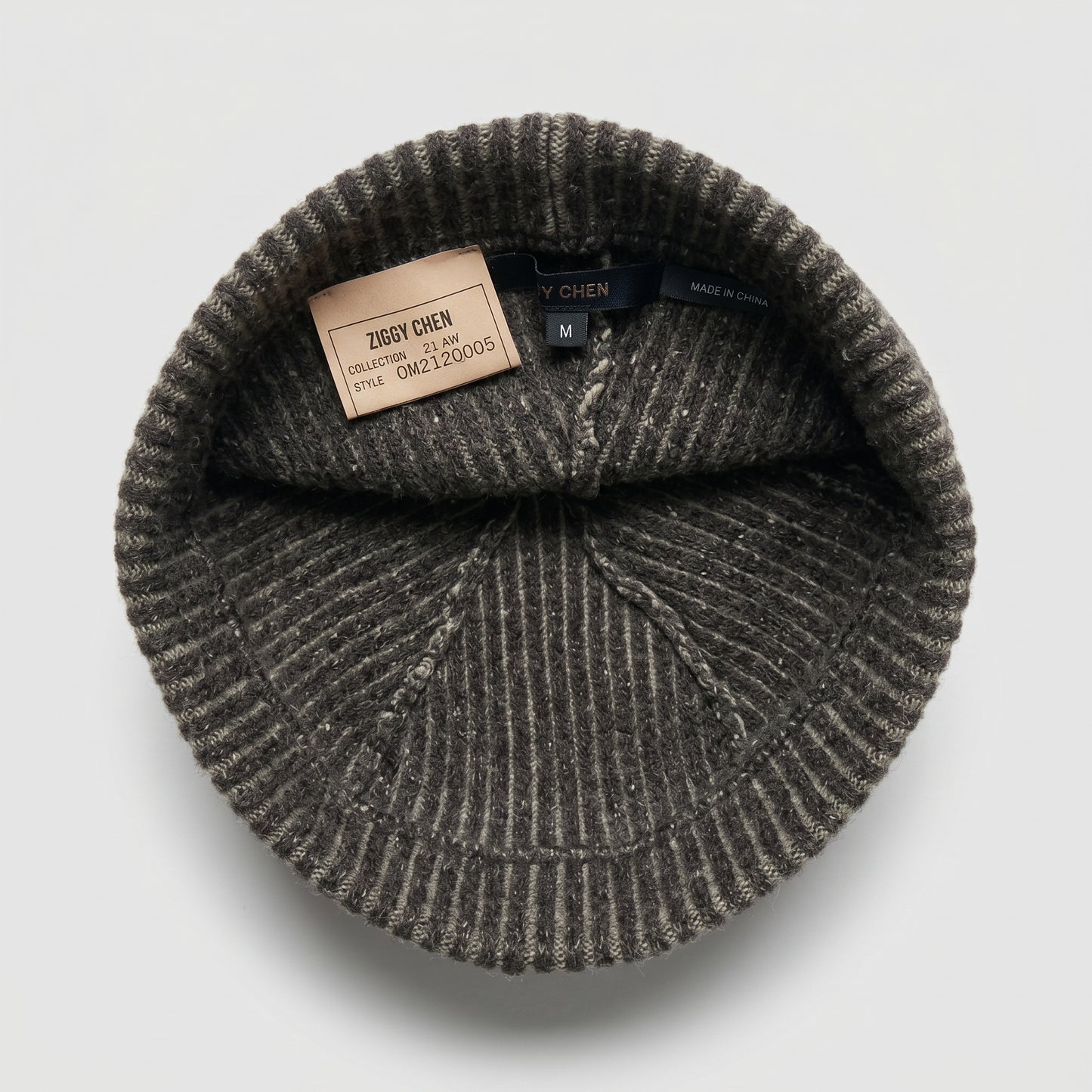 Ribbed Knit Wool Beanie