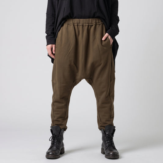 Dropped Crotch Casual Trousers