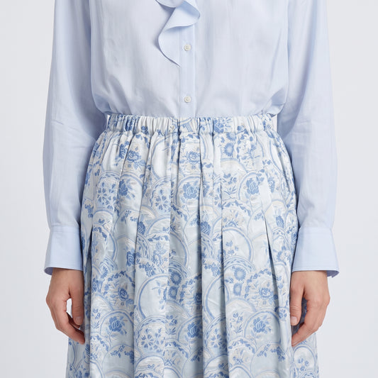 Floral Print A-Line Skirt